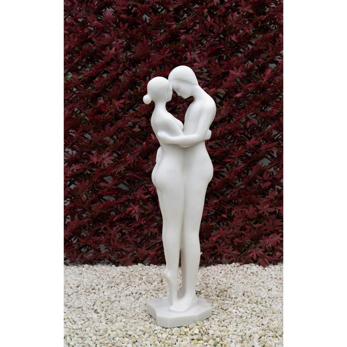 Dinova Embracing Couple White Statue