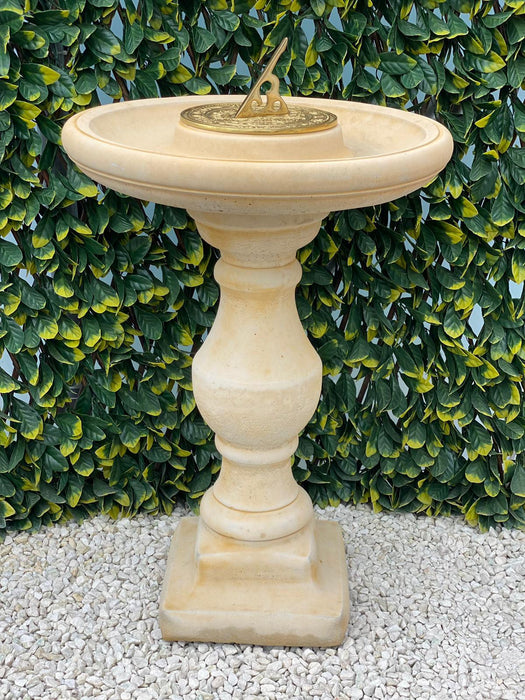 Melmar Stone Stokeham Sundial & Birdbath