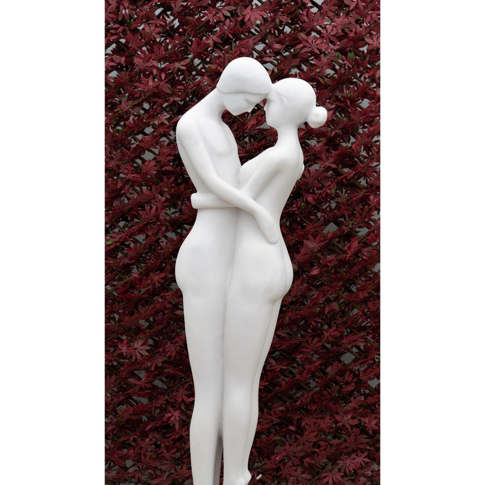 Dinova Embracing Couple White Statue