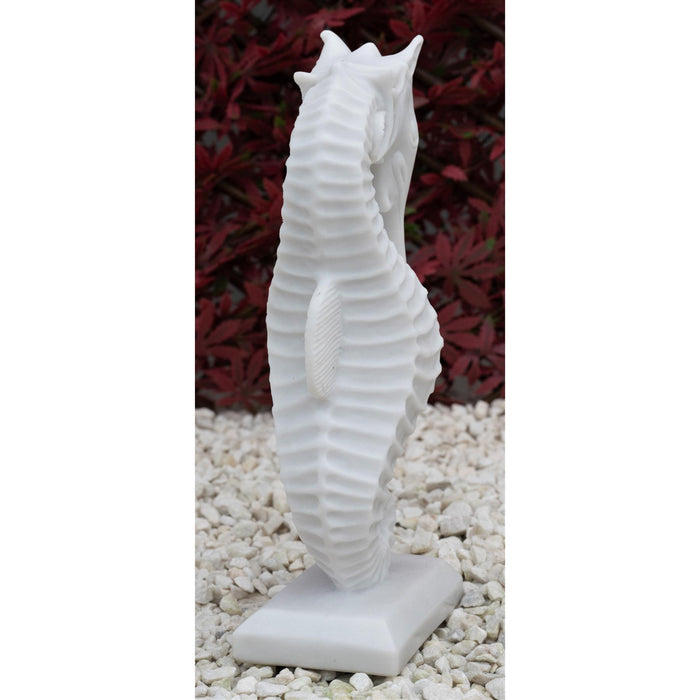Dinova Sea Horse White Statue