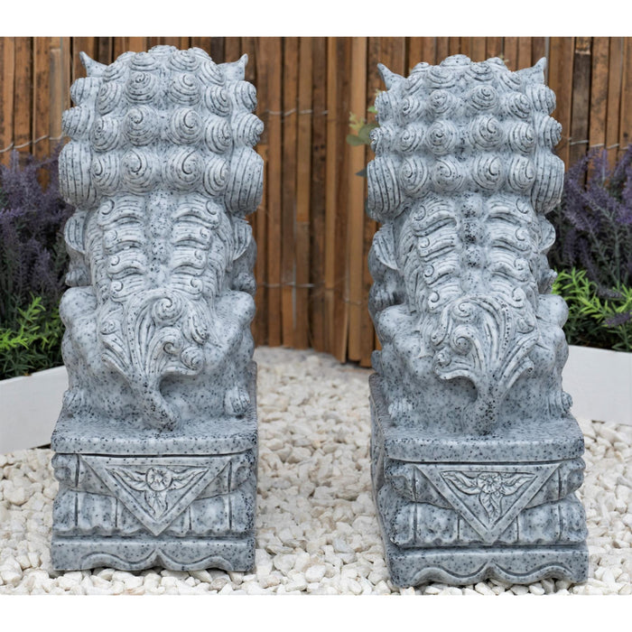 Dinova Pair Of Foo Dogs Statues