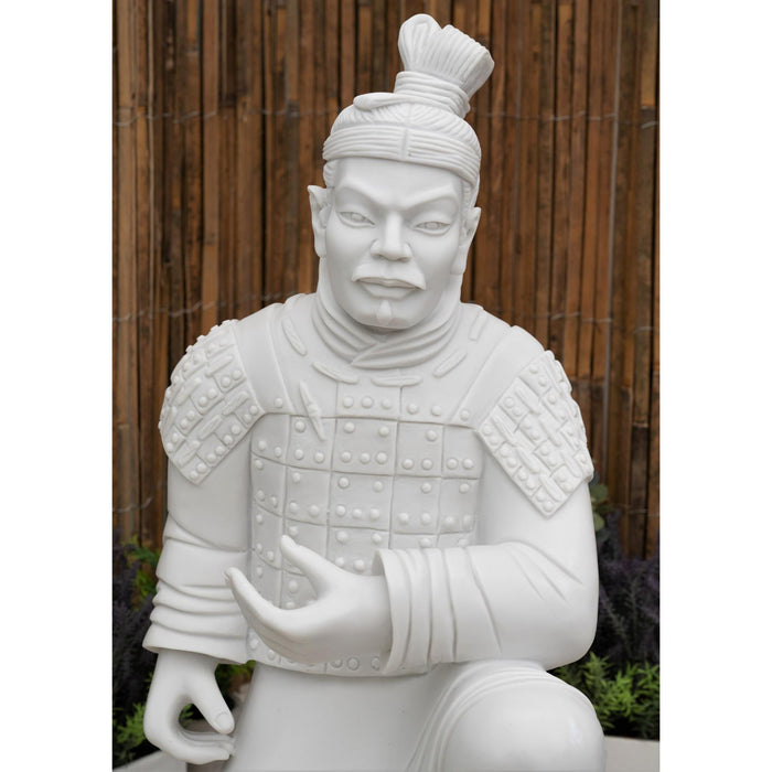 Dinova Oriental Kneeling Warrior Statue