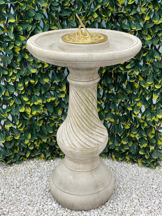 Melmar Stone Georgian Sundial & Birdbath