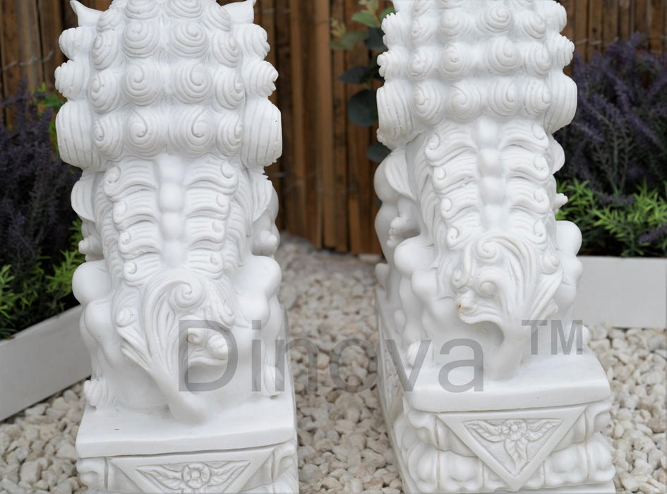 Dinova Pair Of Guardian Lions Statues
