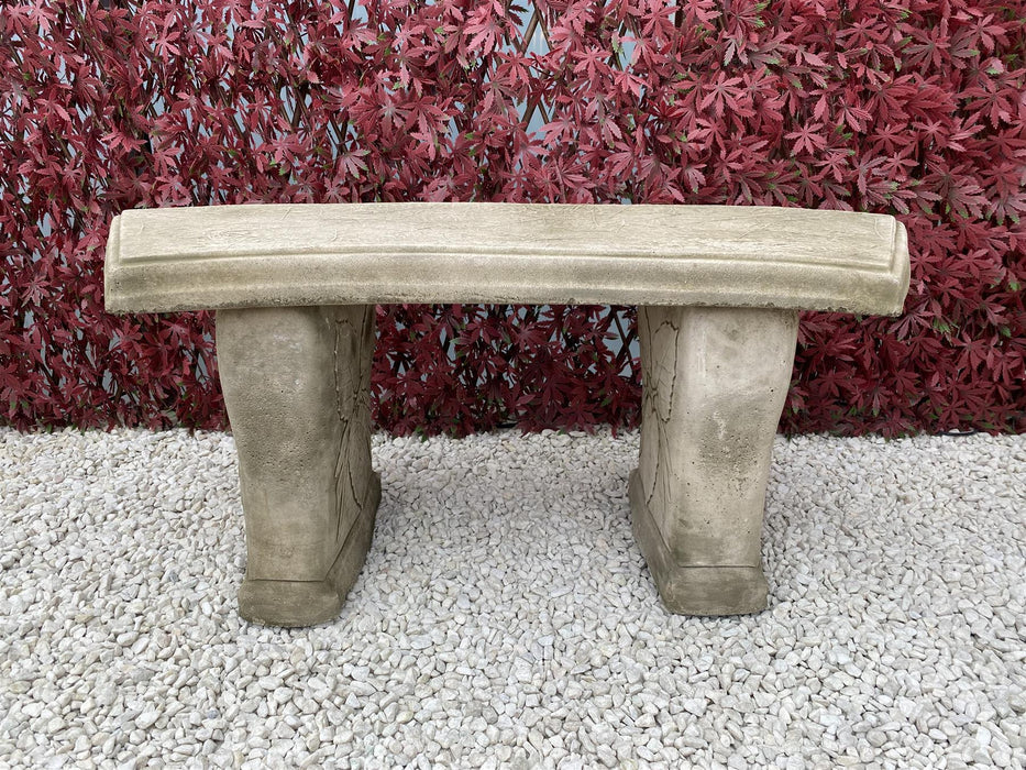 Melmar Stone Curved Leaf Bench