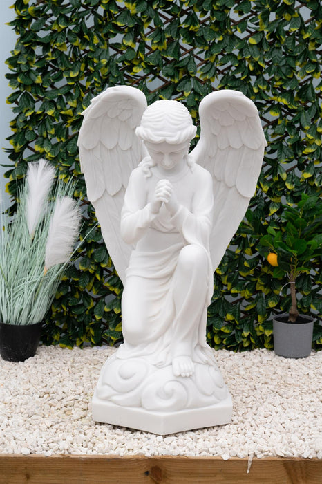 Dinova Praying Angel White Statue