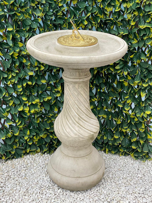 Melmar Stone Georgian Sundial & Birdbath