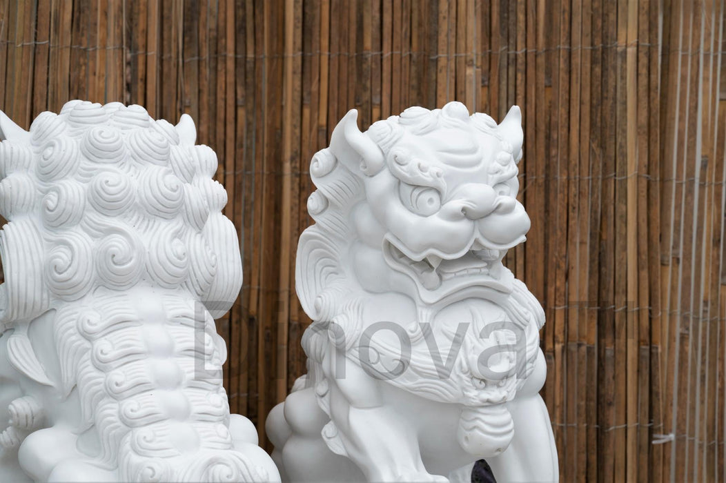 Dinova Pair Of Guardian Lions Statues