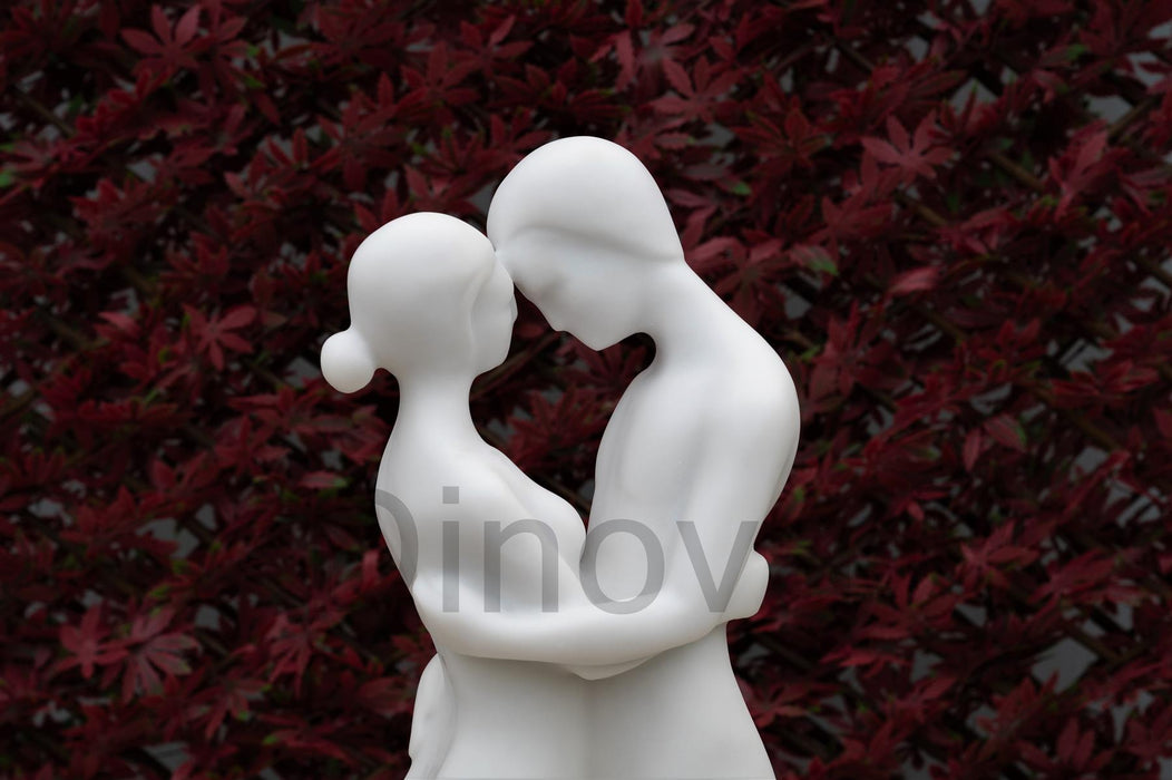 Dinova Endearing Couple White Statue
