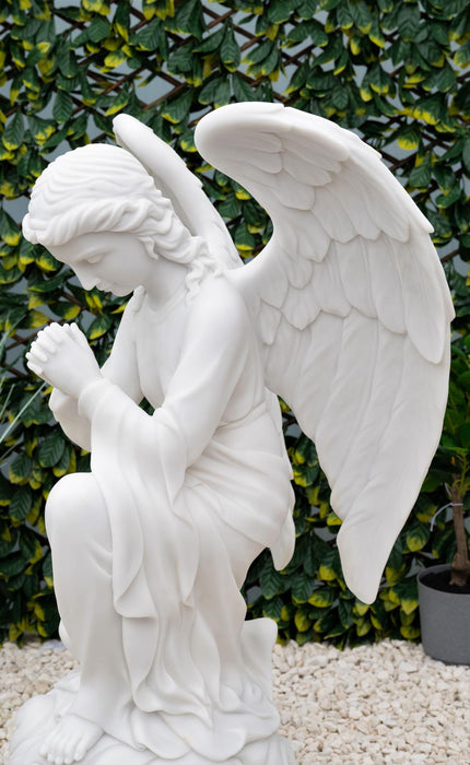 Dinova Praying Angel White Statue