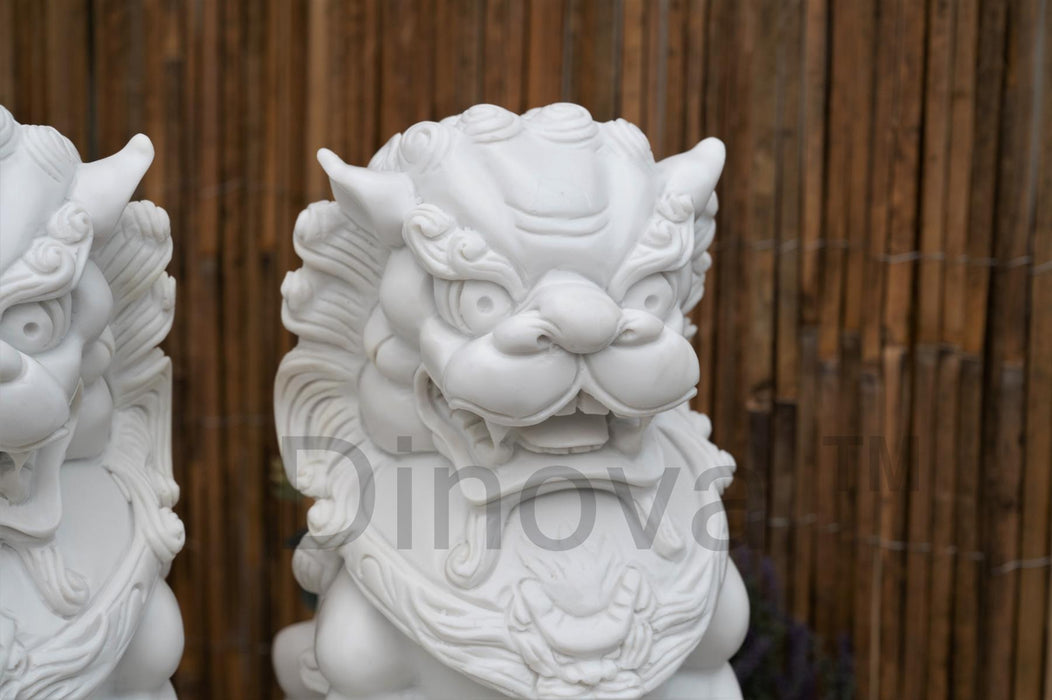 Dinova Pair Of Guardian Lions Statues