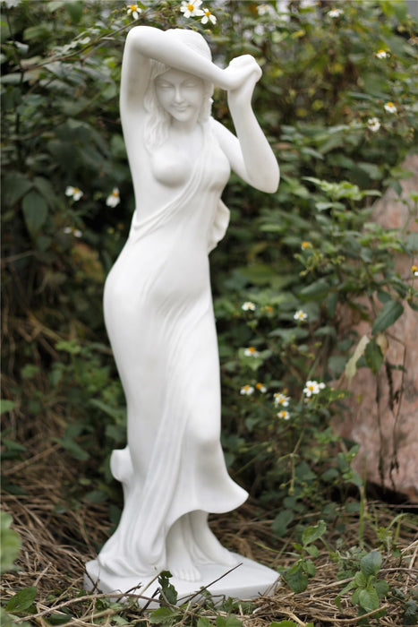 Dinova Vergogna Phryne White Statue